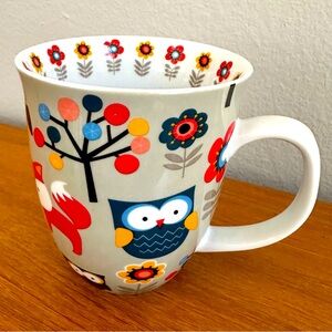 Woodland Friends by Creative Tops - retro style owl / fox / flower design